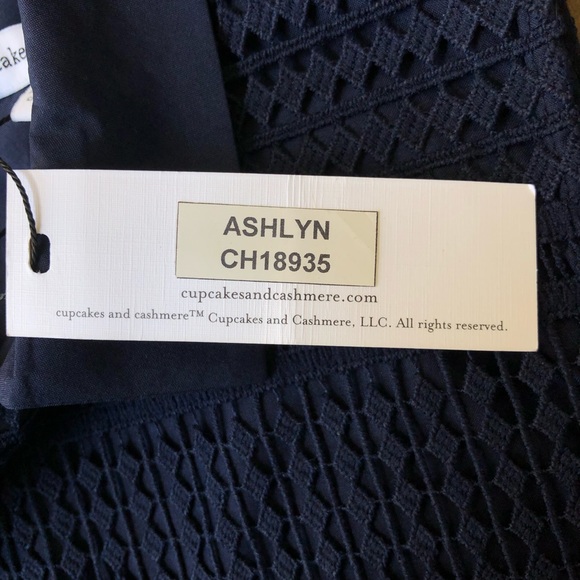 Cupcakes & Cashmere Preppy Navy collared mini dress - Picture 6 of 9